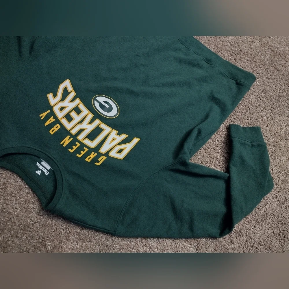 Fanatics Green Bay Packers Green Crewneck Sweater 2XL - Picture 4 of 9
